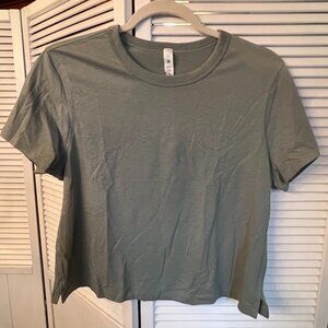 Lululemon Women’s Classic-Fit Cotton-Blend T-Shirt Palm Court Size US 6